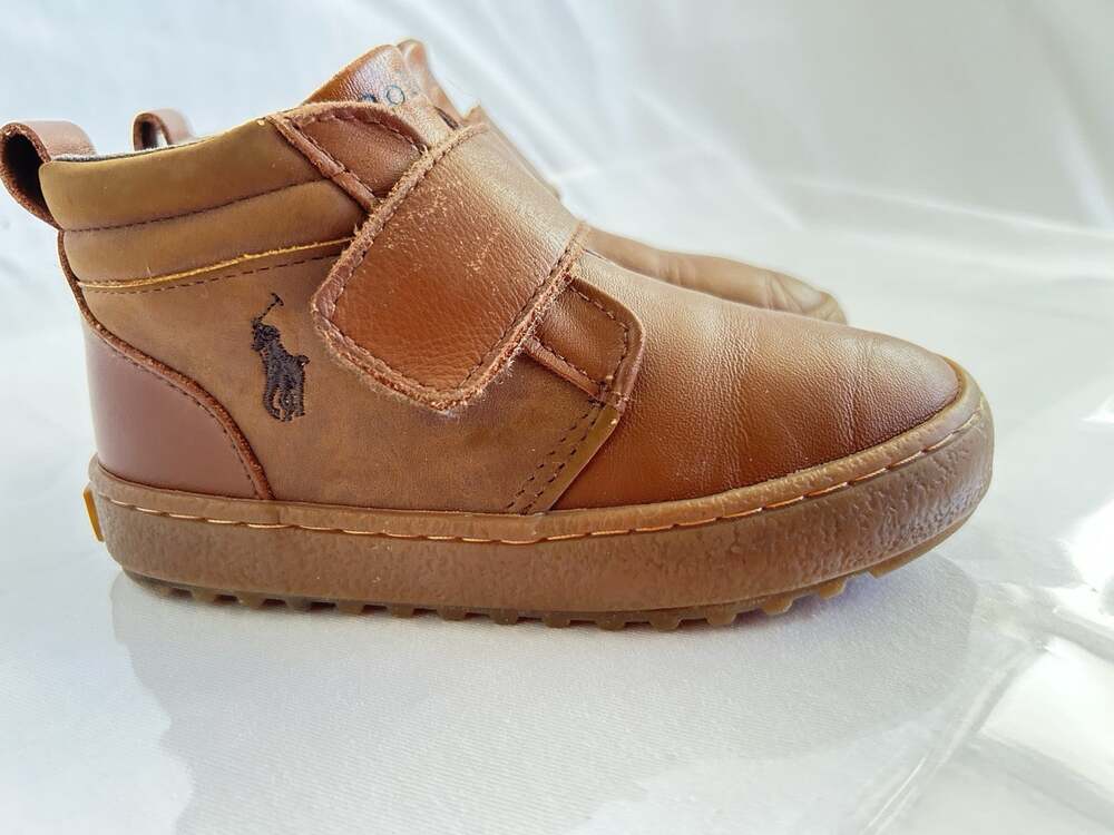 Polo Ralph Lauren Every Step baby boy Sz 9 Soft Leather